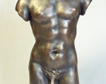 Torso hombre desnudo, regalo atractivo decoración hogar