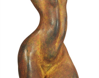 Modern art statuette,  nude woman with raised armsSARA _Order Nr. 3874.FR - 14.8x5.2"/29 cm. height – 1,9 kg.  weight