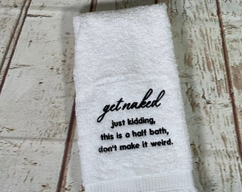 Bathroom Decor Embroidered Hand towels - Funny Gifts wedding gift Christmas gift - Gift for mom