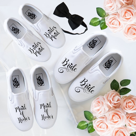 custom vans wedding shoes