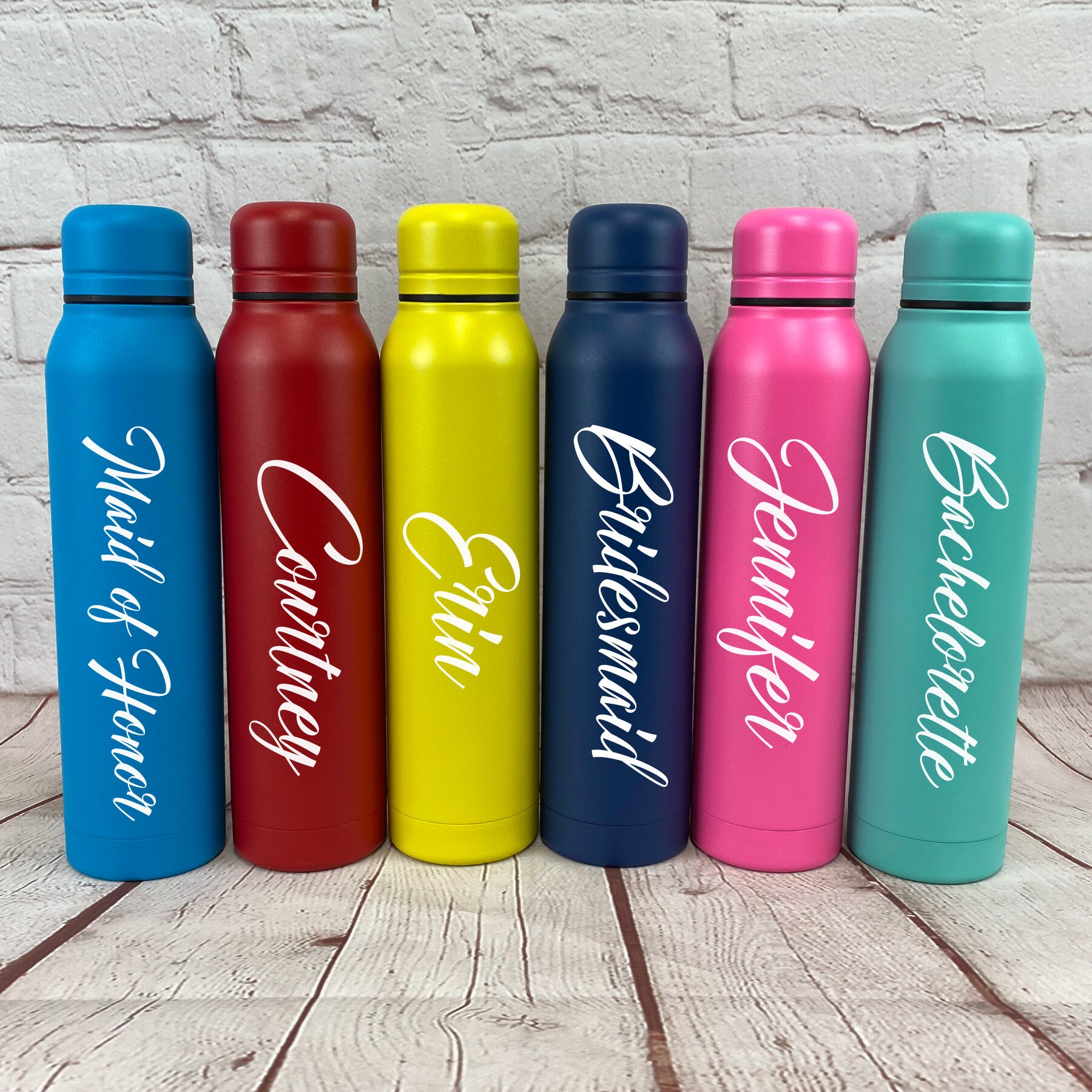 Personalized Water Bottles Custom Printed Water Bottle Etsy