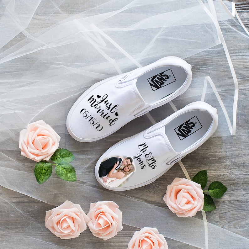 bride and groom vans shoes