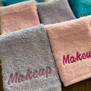 Embroidered Makeup Washcloth: Bridesmaid Proposal Spa Gift