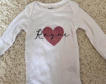 Long and Short Sleeve Personalized Baby Onesies