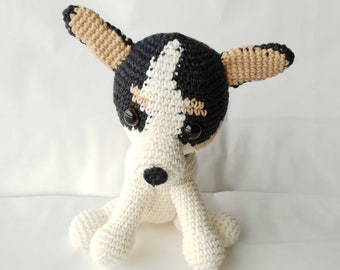 Crochet Dog Crochet Chihuahua Dog Chihuahua Soft Toy Stuffed Chihuahua Plush Animal Chihuahua Dog Toy Amigurumi Chihuahua Dog Handmade Toy