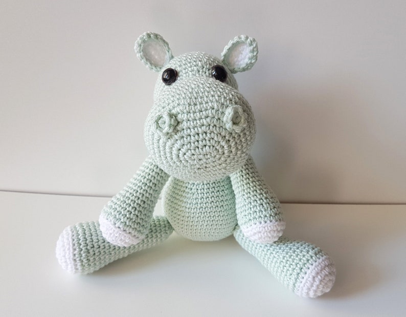 Childrens Toy Hippo Crochet Hippo