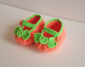 Crochet Pumpkin Booties, Crochet Baby Booties, Pumpkin Booties, Halloween Booties, Crochet Baby Shoes, Pumpkin Baby Shoes