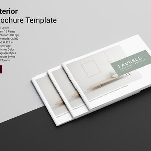 Interior Design Brochure Template | Interior Portfolio, Minimal Interior Catalog ,InDesign Template, Instant Download