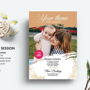 Multipurpose Mini Session template | Photography Marketing Board,  Photoshop and Elements Template | Instant Download