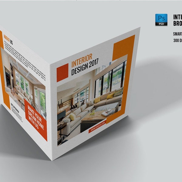 Photoshop Square Brochure Template Etsy
