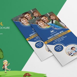 Trifold Brochure For School | School Admission Brochure Template,  School prospectus | Publisher and Photoshop  Template