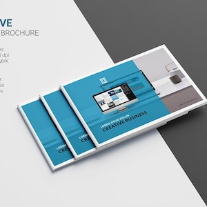 Corporate Brochure Template: Clean Business Profile (A5) (InDesign Template)