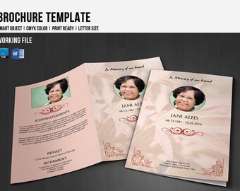 obituary template etsy
