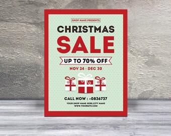 christmas sale etsy christmas sale flyer