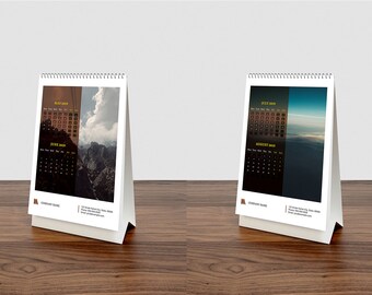 desk calendar template 2019 table calendar corporate desk etsy