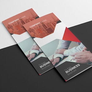 Business Brochure Template | Trifold Corporate Brochure , Illustrator Template, Instant Download