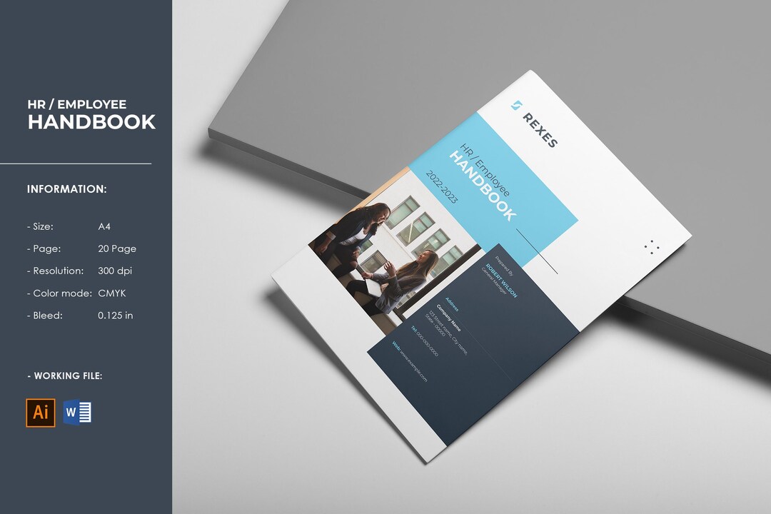Employee Handout.pdf Employee Handbook Template: Company Policy Guide (A4, Instant Download ...