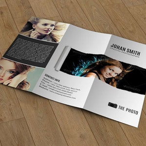 Tri-fold Photography Brochure Template | Photography Marketing Brochure, Adobe Photoshop Template | PB-005