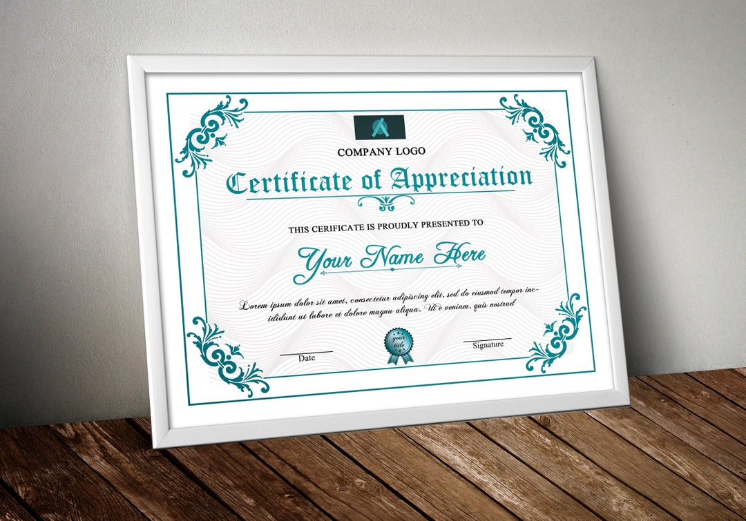 Printable Certificate Template Multipurpose Certificate Ms Word ...