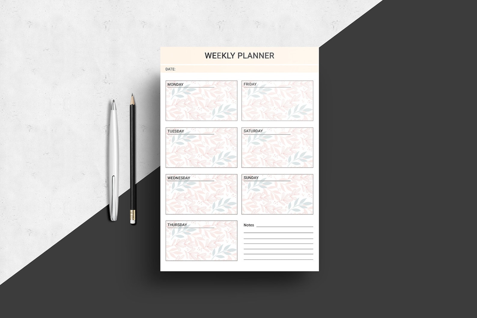 Printable Planner Template Daily Planner Weekly Planner Etsy