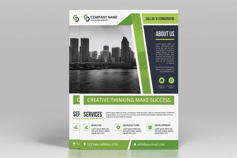 Editable Corporate Flyer Template: Professional Business Design (PSD ...