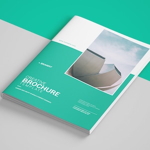 Minimal Business Bifold Brochure | Corporate Brochure Template | Photoshop Template | Instant Download