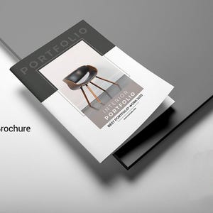 Interior Design Portfolio Brochure Template | Creative Interior Catalog ,InDesign & MS Word Template, Instant Download