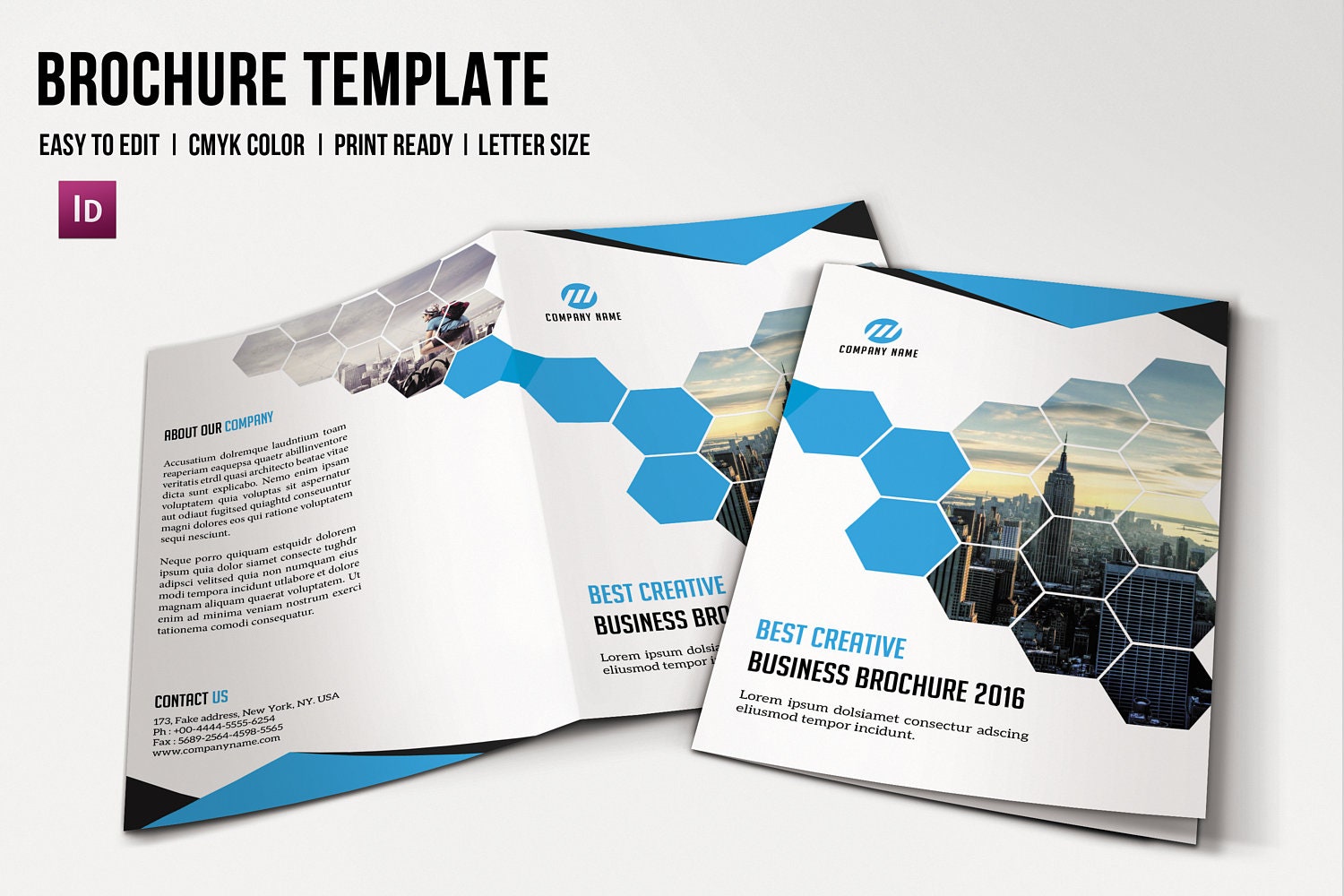 Business Brochure Template Bifold Corporate Brochure - Etsy