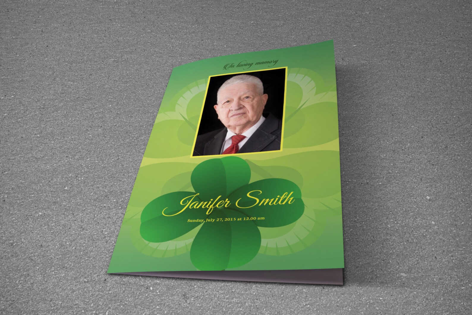 Printable Funeral Program Template Memorial Program Template Etsy Canada