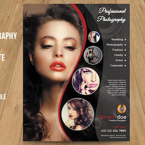 Photography Business Flyer Template | Photography Promotion| Photography Marketing Template | PF-035 | Instant Download