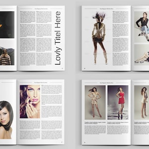 InDesign Magazine Template Multipurpose Portfolio Brochure Template Photography Magazine Instant Download image 5