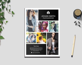 Photography Flyer Template | Marketing Template for Photographer | Studio Flyer  | Ms Word & Photoshop  Template | Instant Download