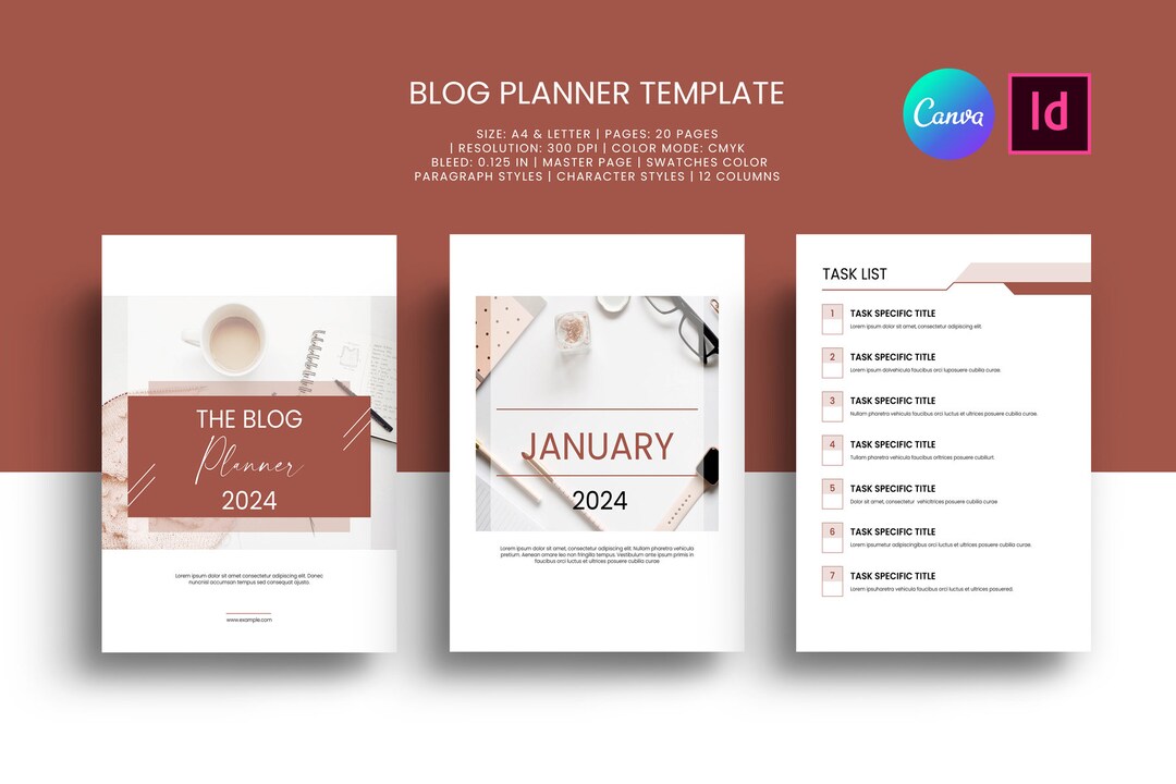 Blogging Planner Kit , Blog Post Planner Worksheet Template , Blogging ...
