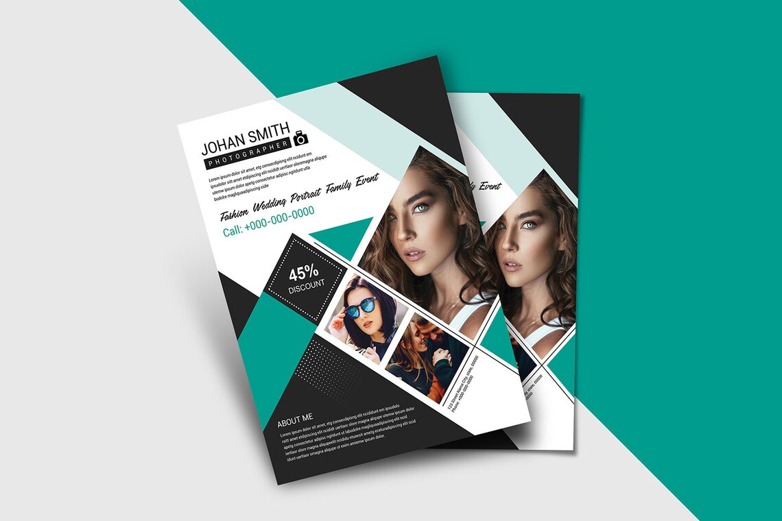 Printable Photography Flyer Template A4 &amp; Us Letter - Etsy
