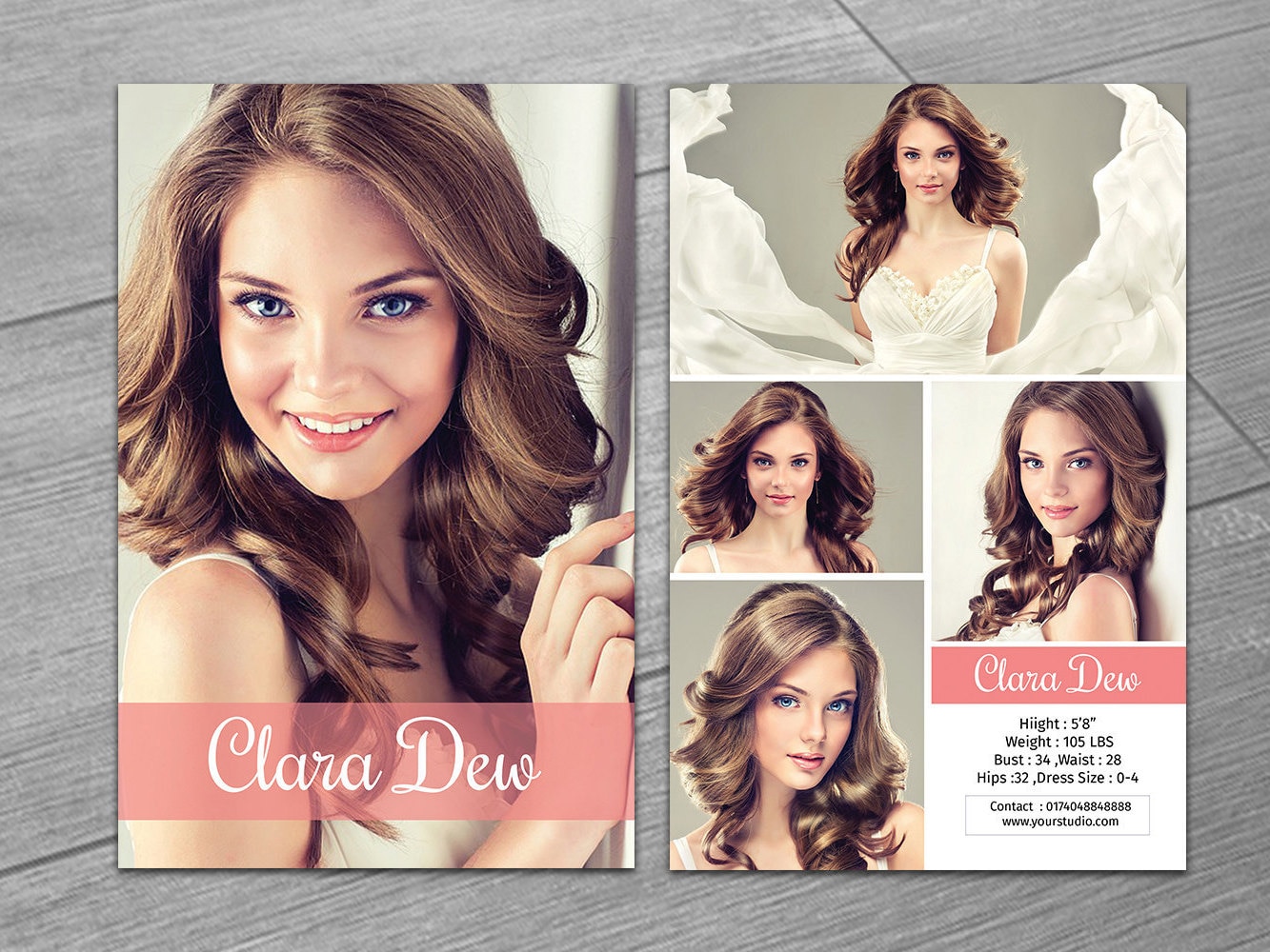 Free Model Comp Card Template Psd Free Model Comp Card Template Psd