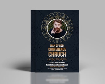 Church Conference Flyer Template |  Ms Word &  Photoshop Template | Instant Download