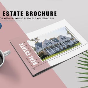 Real Estate Brochure Template, Real Estate Catalog, Relator Promotional Brochure |   Photoshop & Ms Word Template | Instate Download