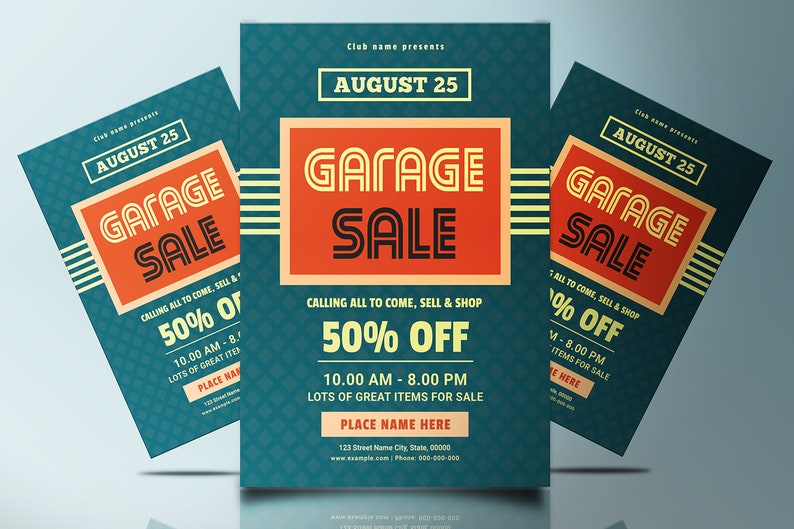 Yard Sale Flyer Template Word