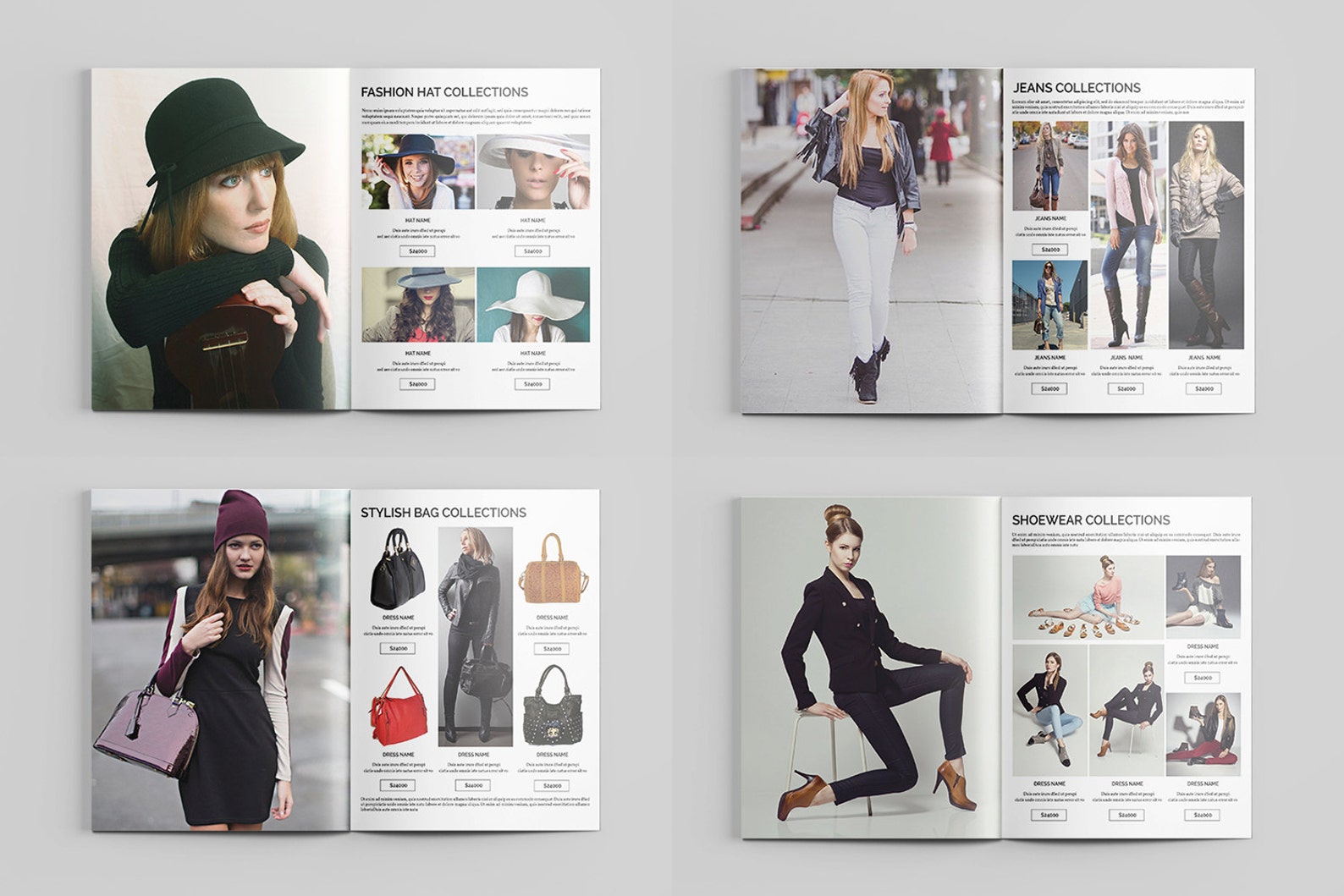 Fashion Product Catalog Template Product Display Brochure Etsy