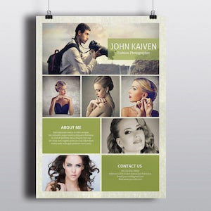 Photography Flyer Template | Customizable & Professional Design for Photographers  |  Marketing Template  | PF-066 | Instant Download