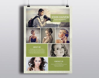 Photography Flyer Template | Customizable & Professional Design for Photographers  |  Marketing Template  | PF-066 | Instant Download