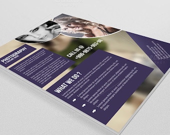 Photography Flyer Template| Photography Marketing flyer | -PF-004