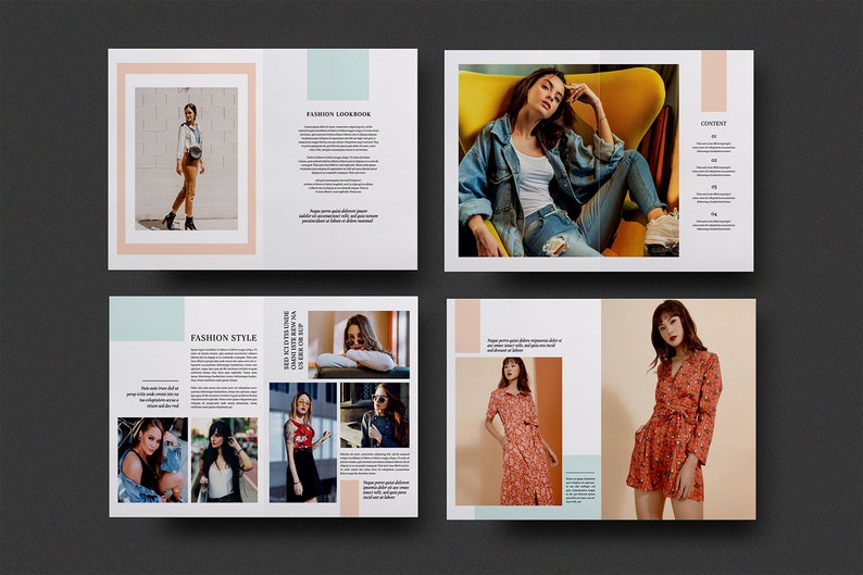 Fashion Lookbook Template Photography Magazine Template | Etsy