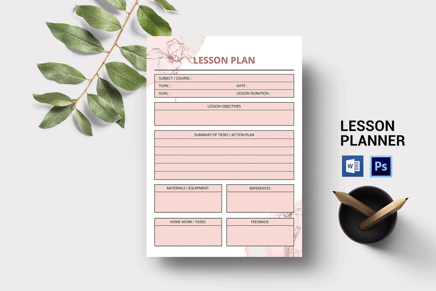 lesson plan printable template lesson planner page a4 size etsy new zealand