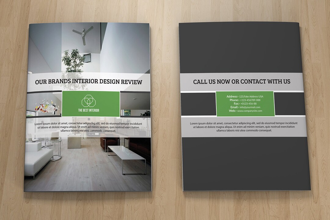 Interior Design Brochure Template Interior Magazine, Interior Catalog ...