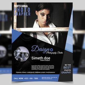Photography Flyer Template | Marketing Flyer Template for Photographer | Instant Download