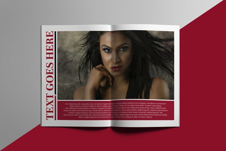Fotografie-Magazin-Vorlage Lookbook Mode A4 Größe | Etsy