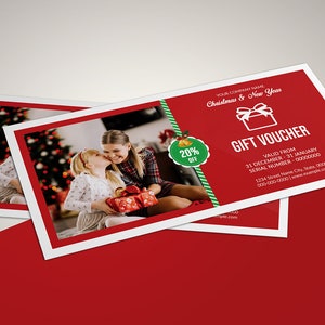 Holiday gift voucher  | Multipurpose Voucher template | Photoshop Template | Instant download