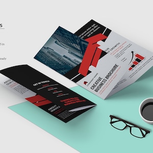 Corporate Brochure Template | Trifold Business Brochure | Photoshop Template | Instant Download
