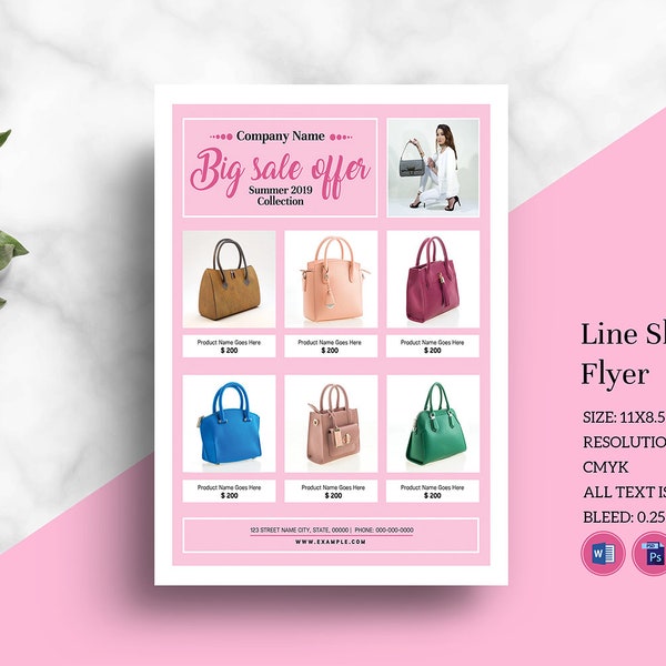 Product sale flyer, Product Promotion Flyer Template | Product Discount Flyer |  Photoshop & Ms Word Template, Instant Download